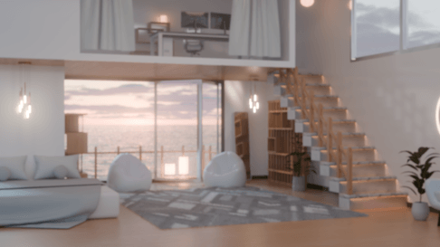 [방송 배경]  4K Basic Room_Day (4color)