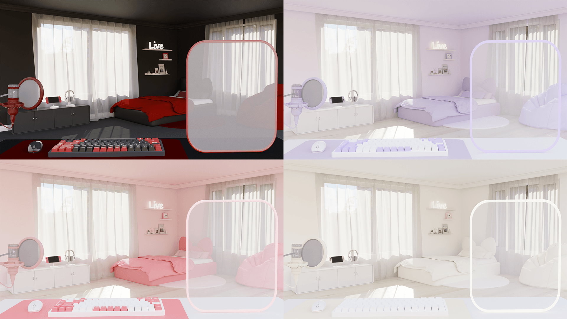 갓성비 방송배경화면 - 3D Simple Room 썸네일 2