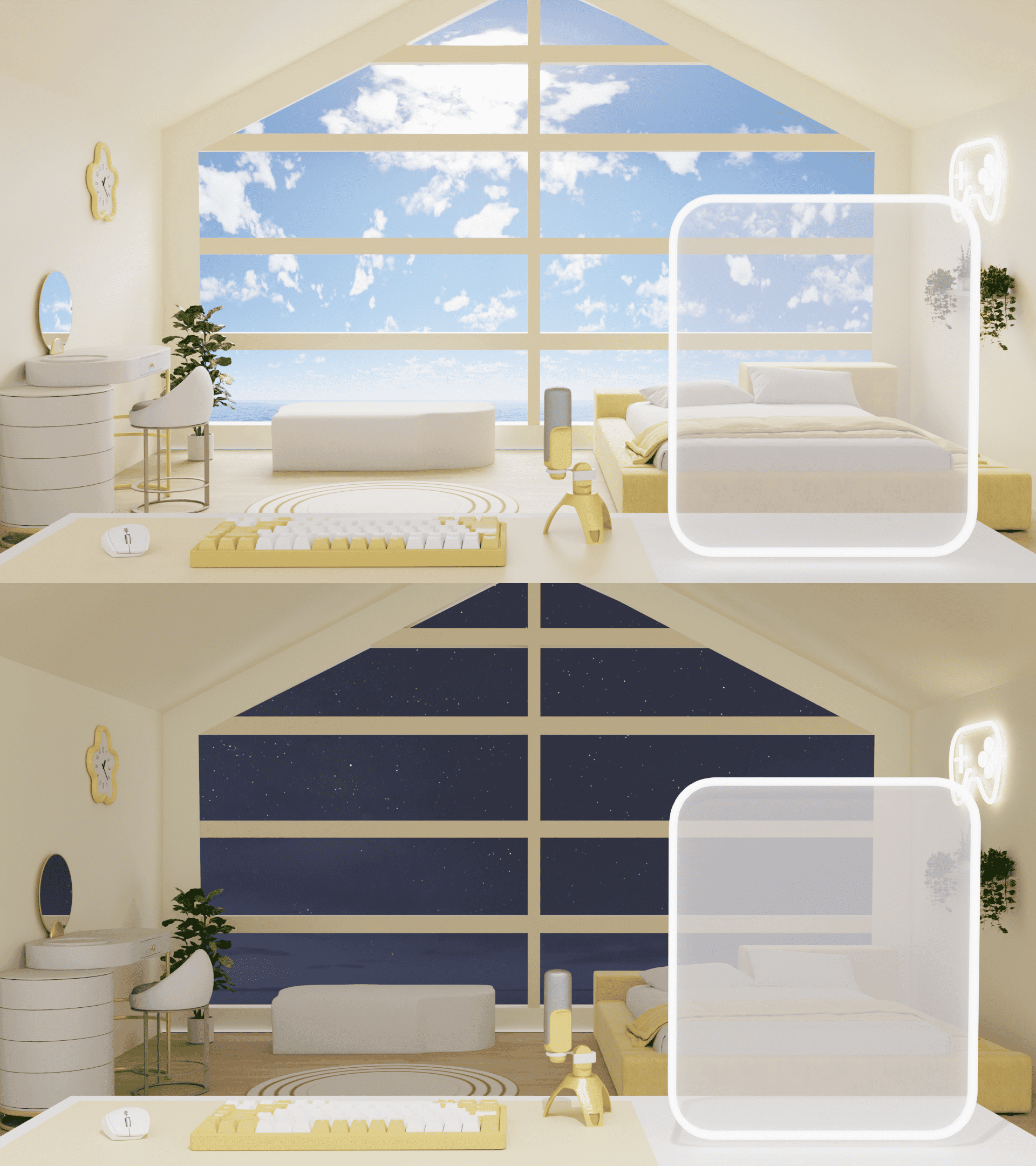 3D 방송 배경화면 - 파스텔룸 썸네일 4