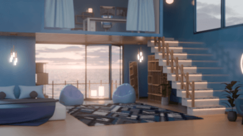 [방송 배경]  4K Basic Room_Day (4color) 썸네일 2