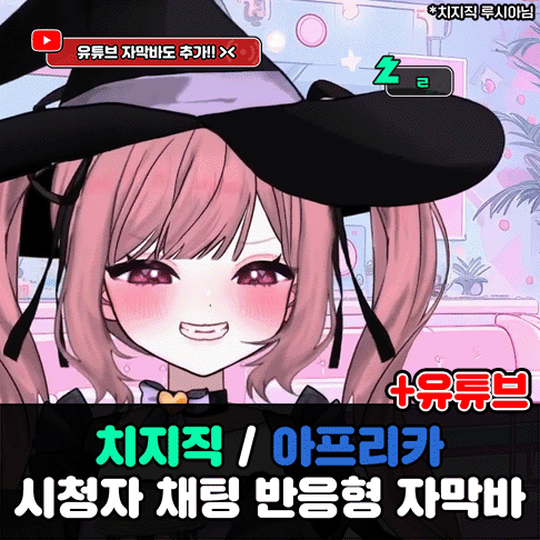 치지직/숲/유튜브 시청자 자막바