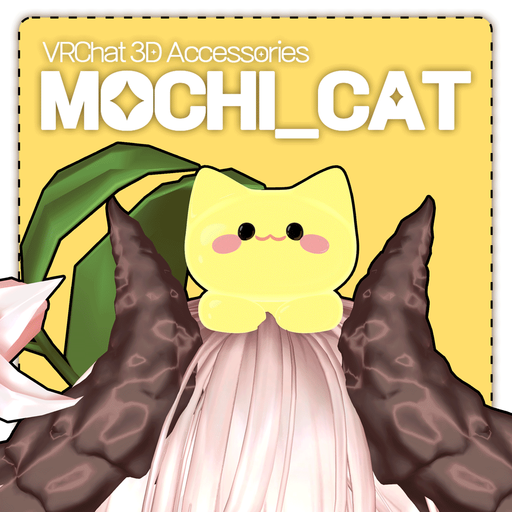 【VRChat 3D Accessories】 모찌냥