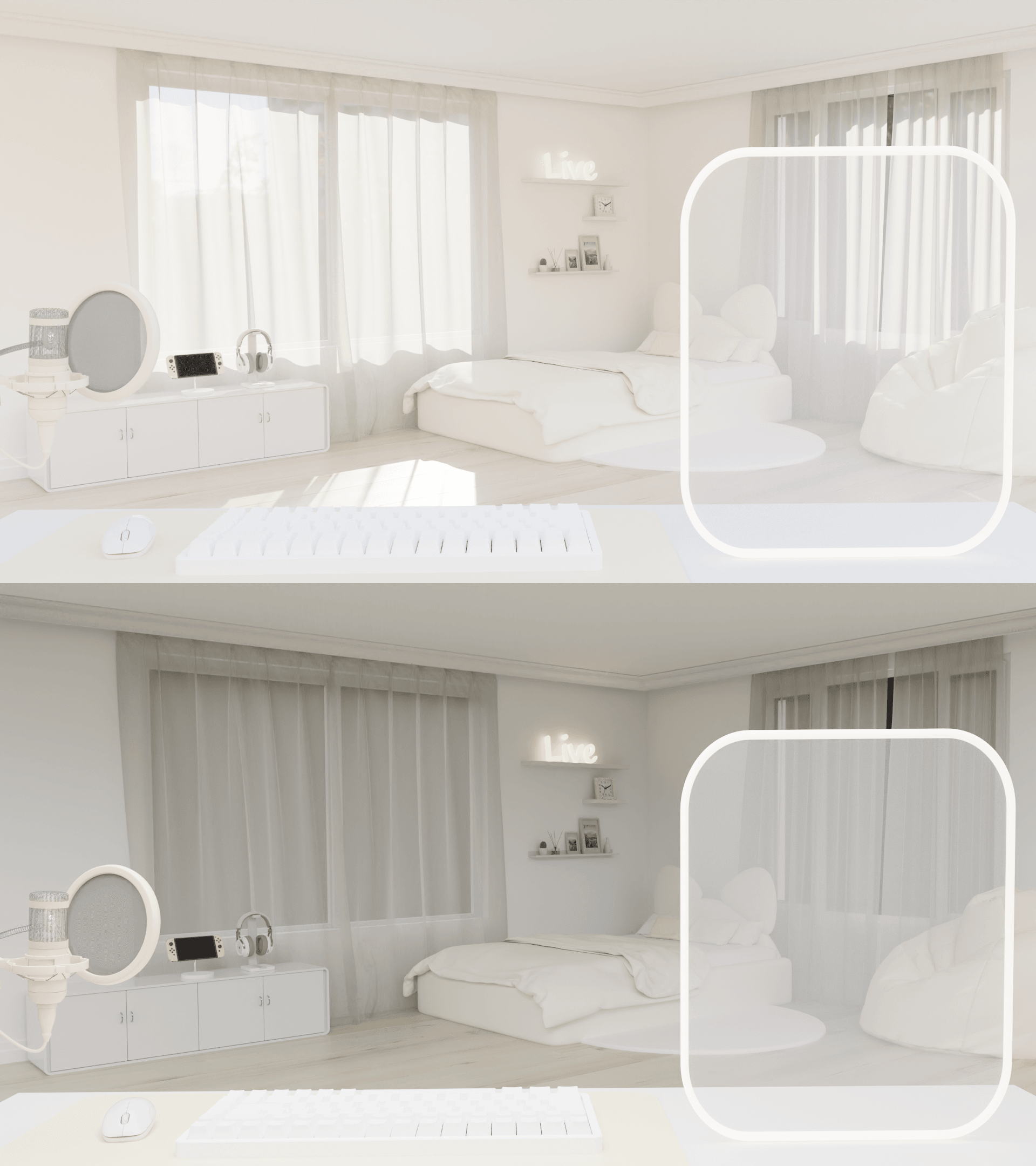 갓성비 방송배경화면 - 3D Simple Room 썸네일 4