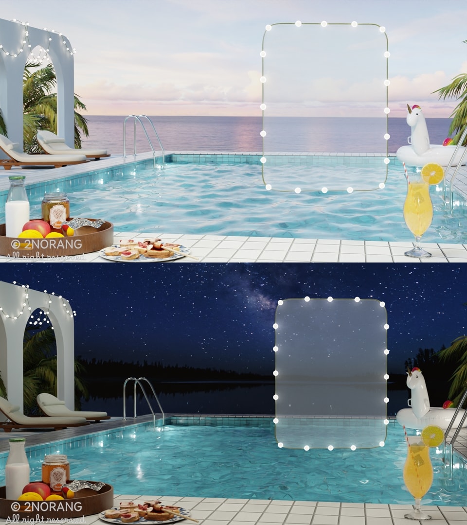 [방송 배경 화면] Clear Summer Pool 썸네일 2
